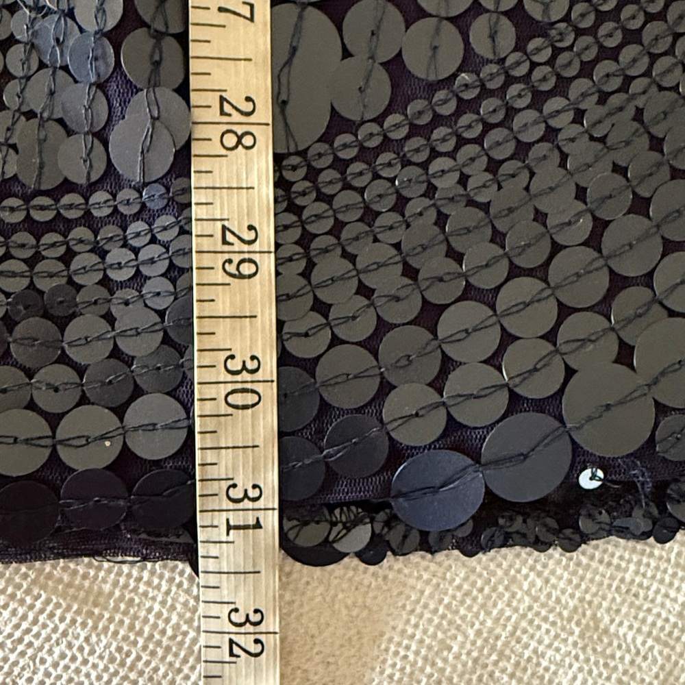 Alberto Malaki Blue Art Deco Pattern Palette Sequined Sheath Dress Size 8 - Picture 11 of 13
